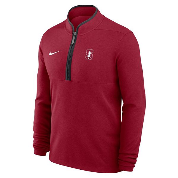 Мужская толстовка кардинал стэнфорд кардинал courtside victory dri-fit с полумолнией Nike — фото 3