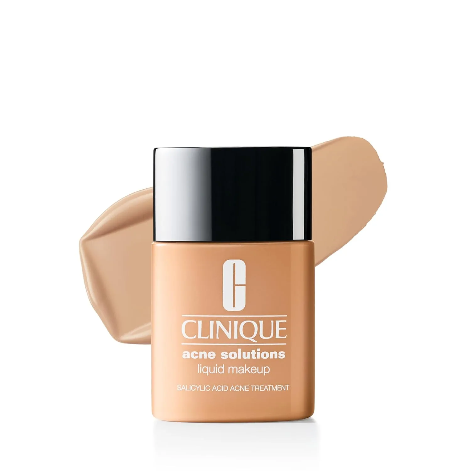 Жидкая тональная основа Clinique Acne Solutions с салициловой кислотой для сухой, комбинированной и жирной кожи | Среднее покрытие, естественный матовый финиш, AE Stone WN 38