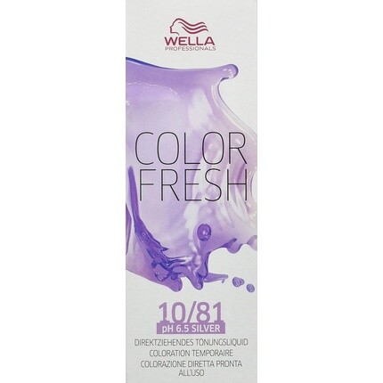 Полуперманентная краска для волос Color Fresh 10/81 Светло-русый Perl-Asch 0,098 кг, Wella — фото 2