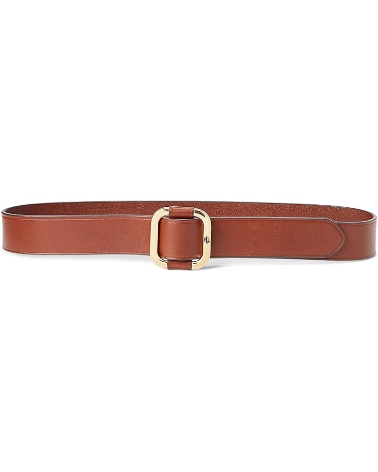 

Ремень Lauren Ralph Lauren Slide Buckle Leather Belt, цвет Cuoio