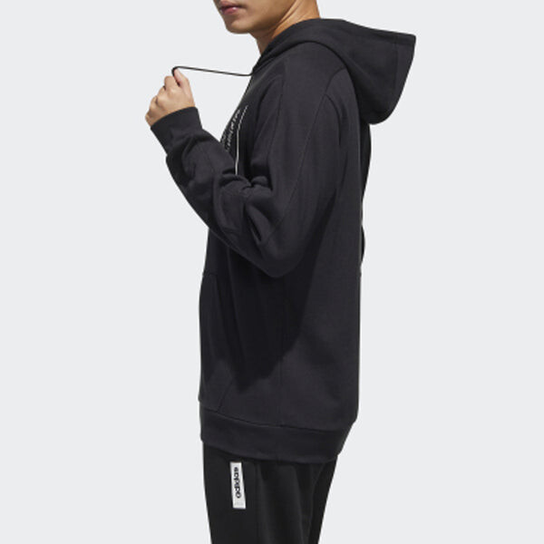 Толстовка adidas M BB HDY Sports Alphabet Printing Black, черный — фото 2