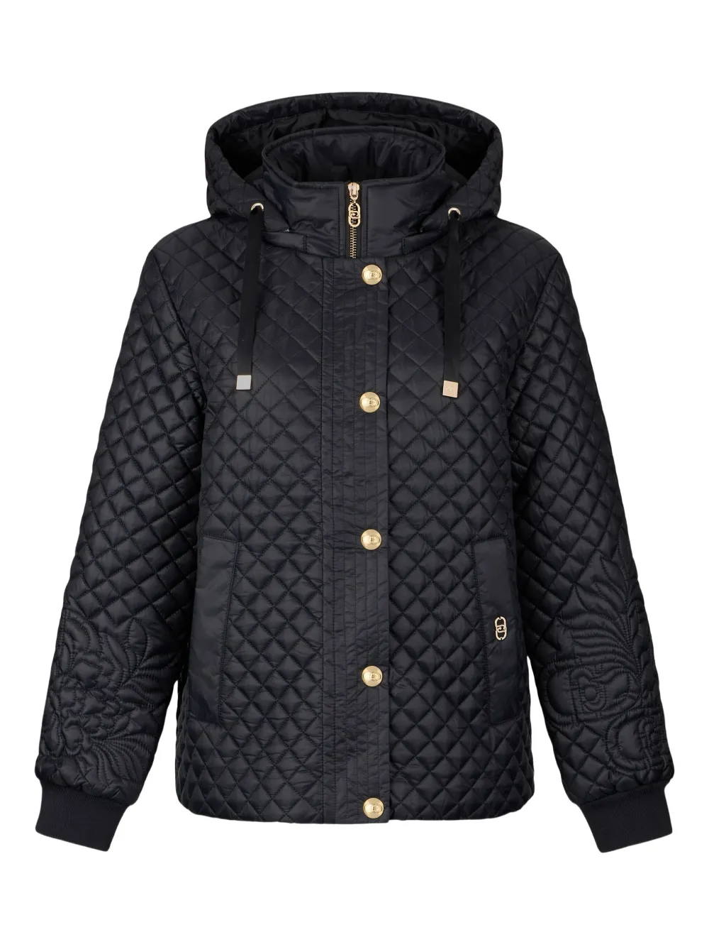 

Стеганое пальто из нейлона LIU JO, черный