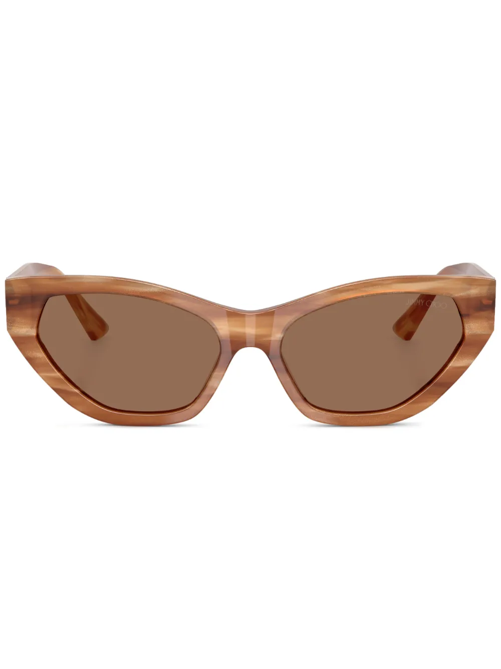 

Солнцезащитные очки в оправе 'кошачий глаз' Jimmy Choo Eyewear, коричневый
