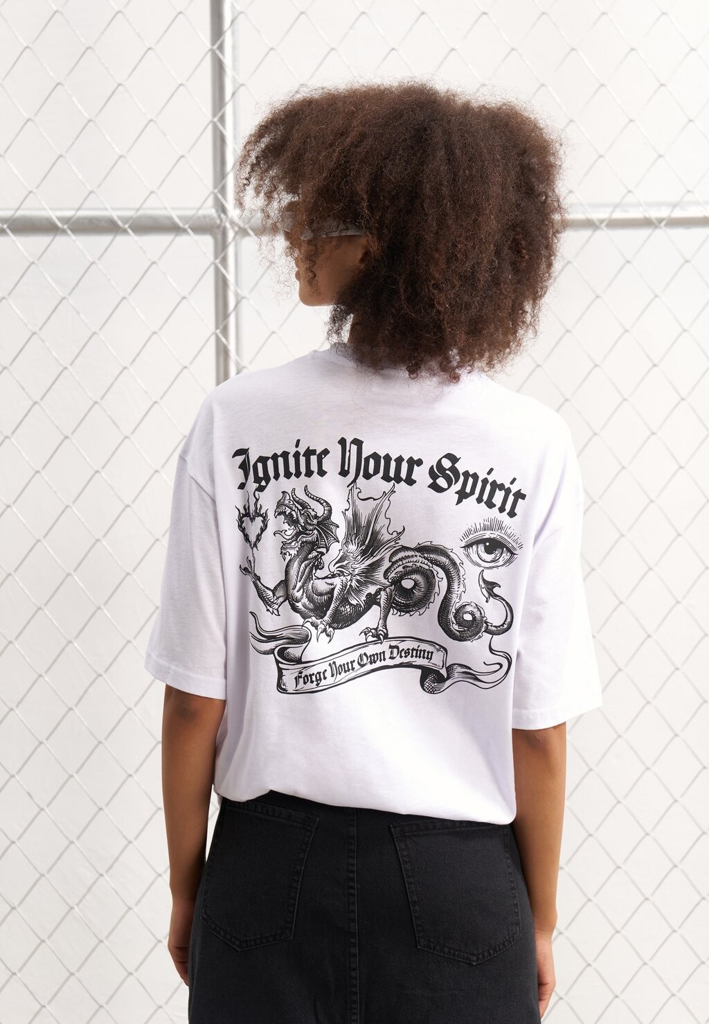 

Футболка с набивным рисунком Unisex YOURTURN, белая