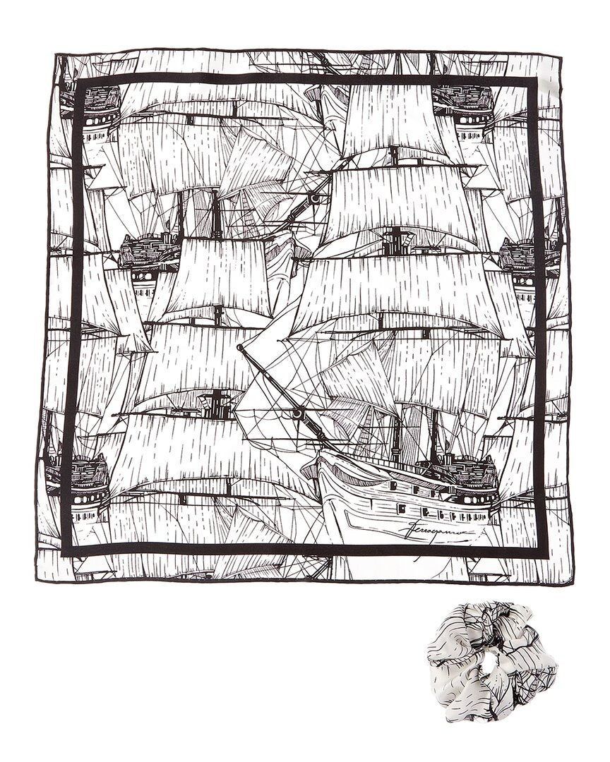 

Шелковая повязка для волос Ferragamo Veliero Salvatore Ferragamo, черный