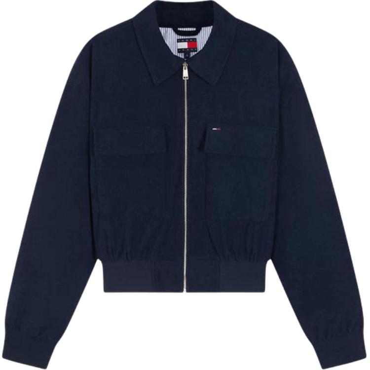 

Куртки женские с лацканами умеренные другие Tommy Hilfiger, темно-синий c1g