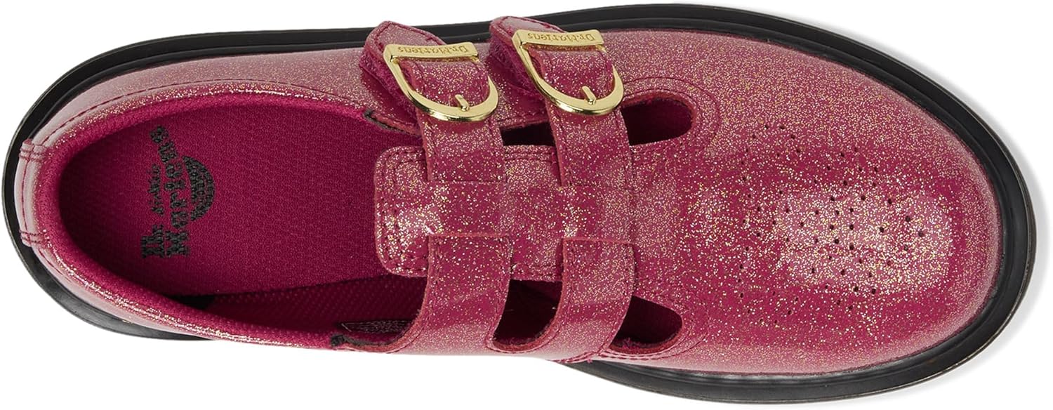 Dr. Martens Girls 8065 Y (Big Kid), Fuchsia/Silver/Gold Glitter — фото 2