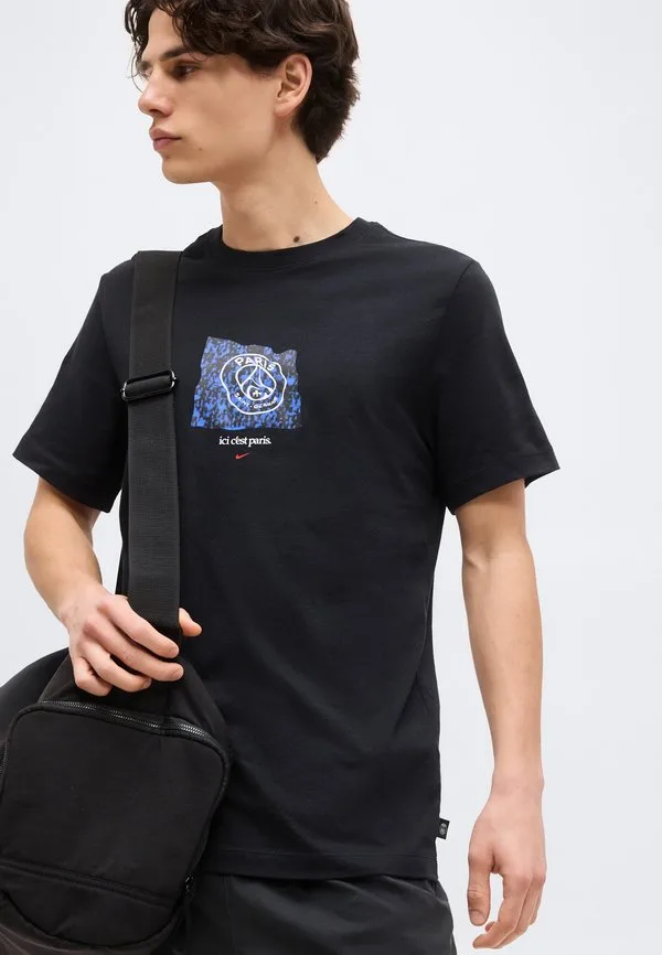 Футболка с баннером «пари сен-жермен» и клубная одежда Nike Performance, Black — фото 4