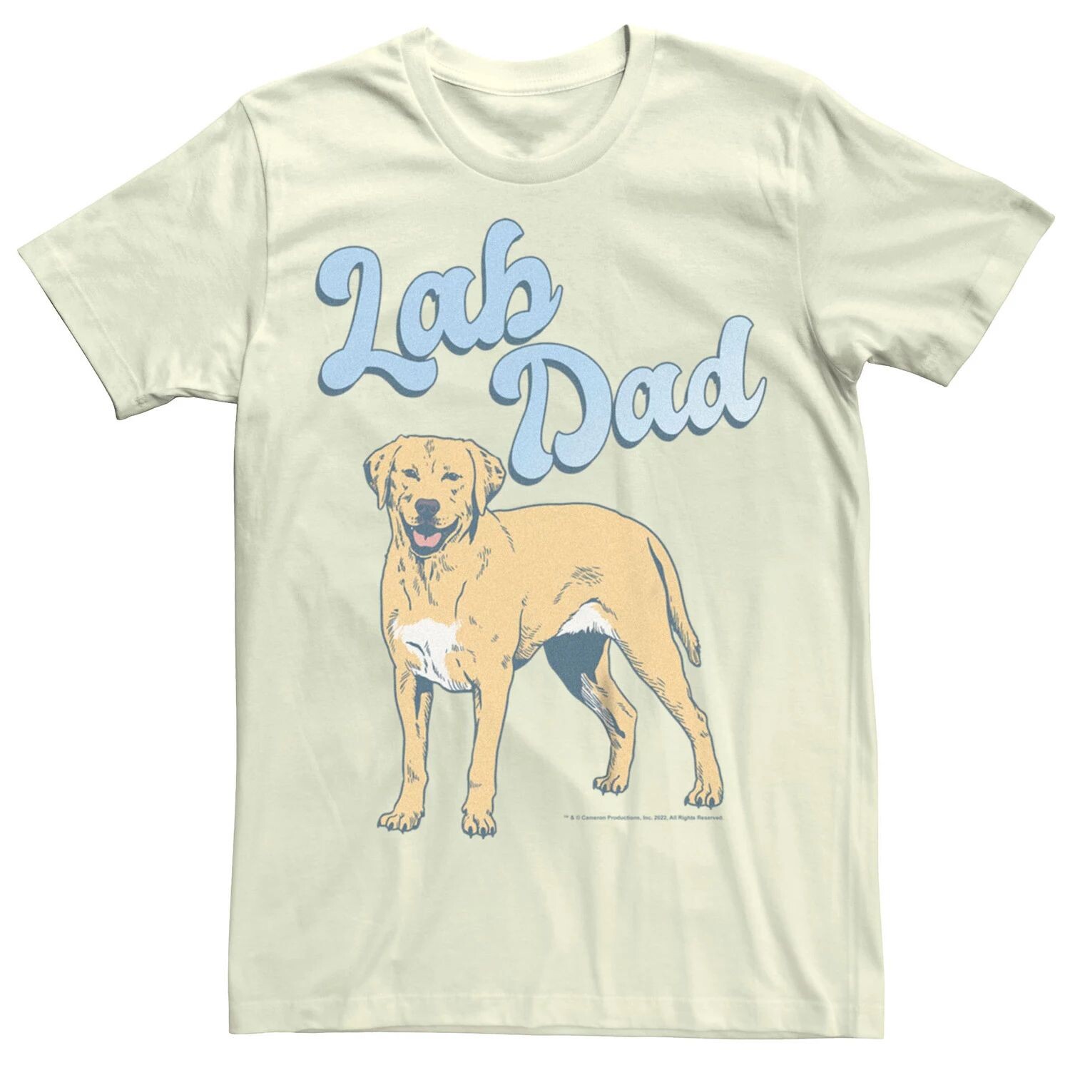 

Мужская футболка с рисунком Lab Dad Dog Lover Licensed Character
