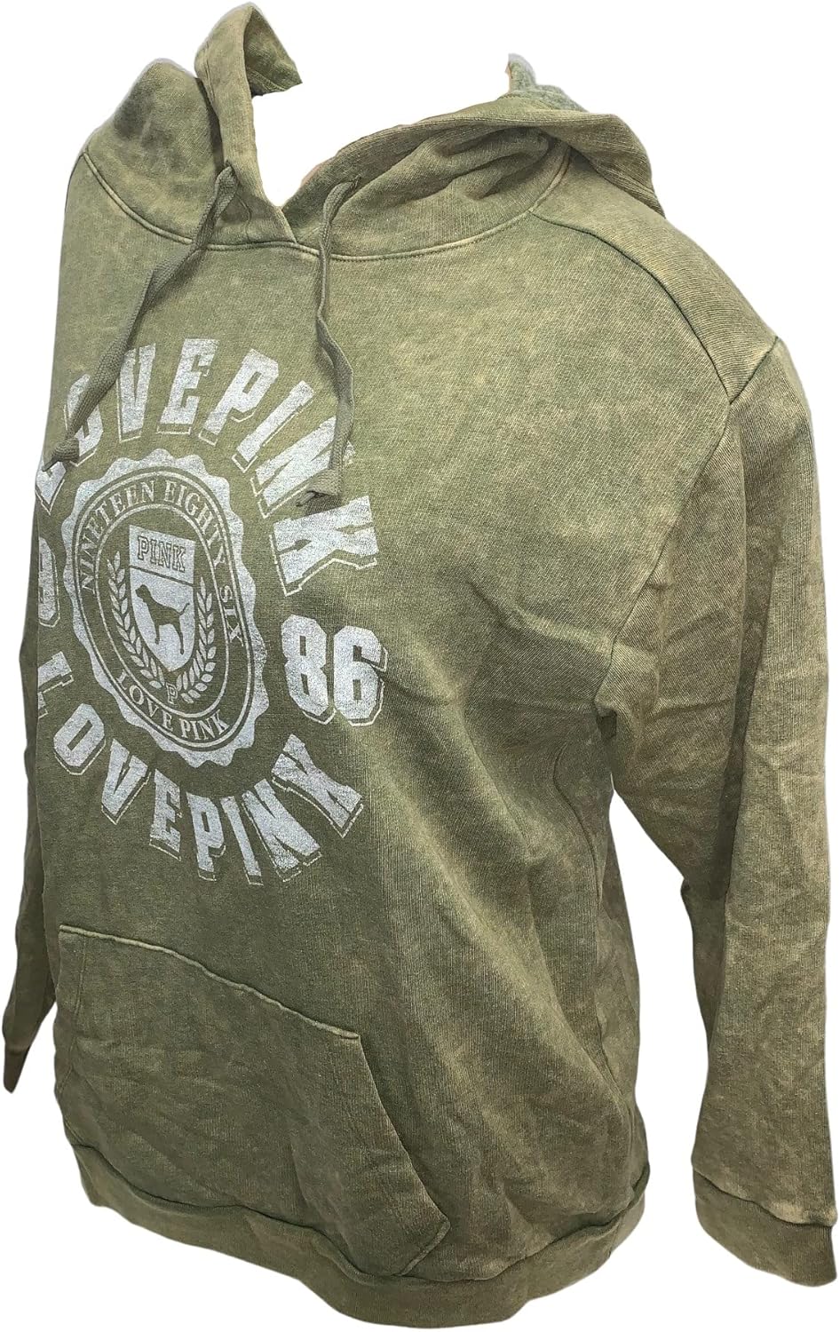 

Розовый повседневный худи Campus Pullover Sweatshirt цвет Green размер Victoria's Secret