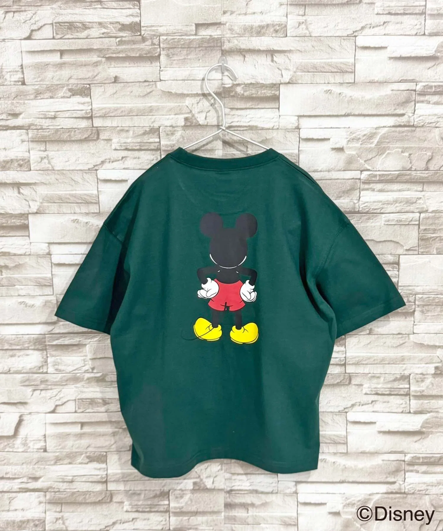 Детская футболка с Микки Маусом Disney оверсайз зелёная