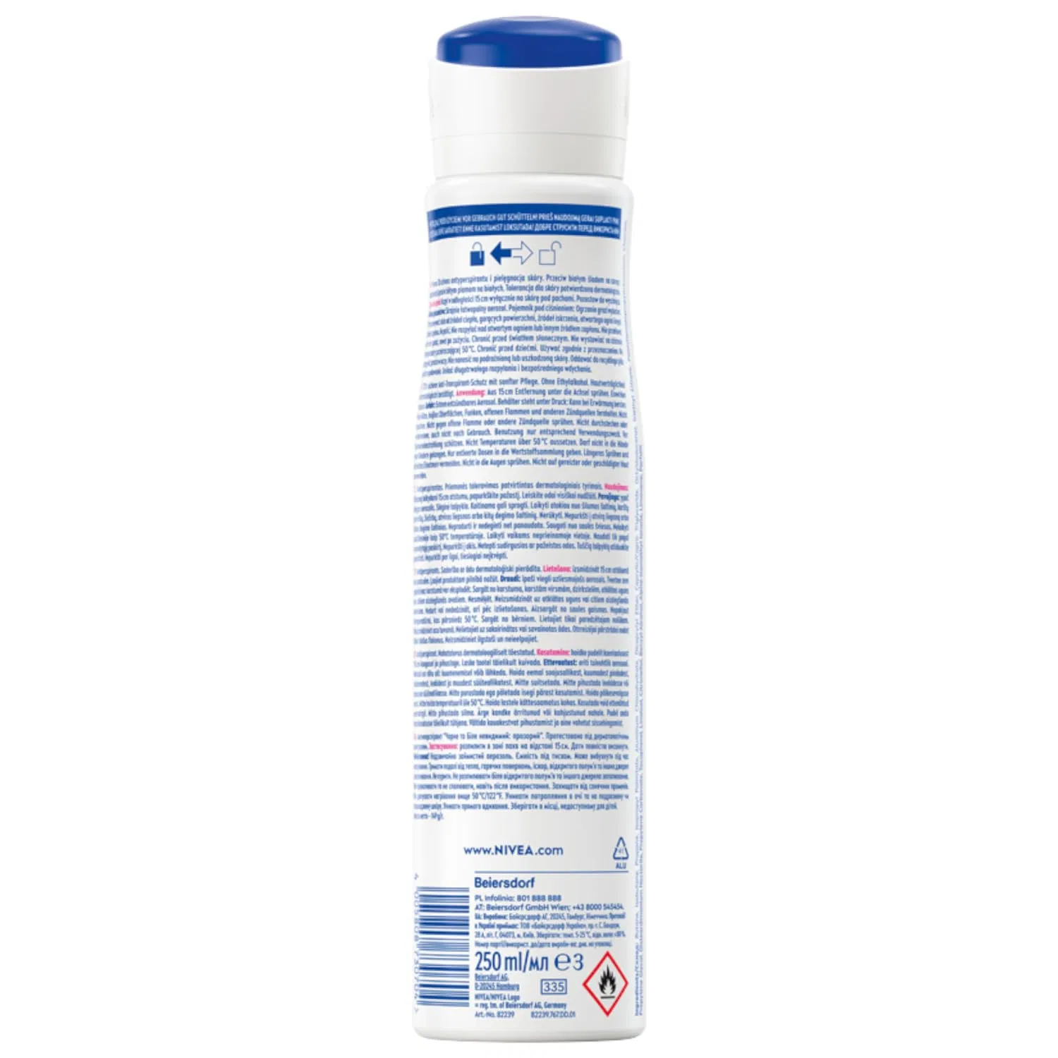 Женский спрей-антиперспирант «Black & White Invisible Clear» от NIVEA, 250 мл Nivea — фото 2