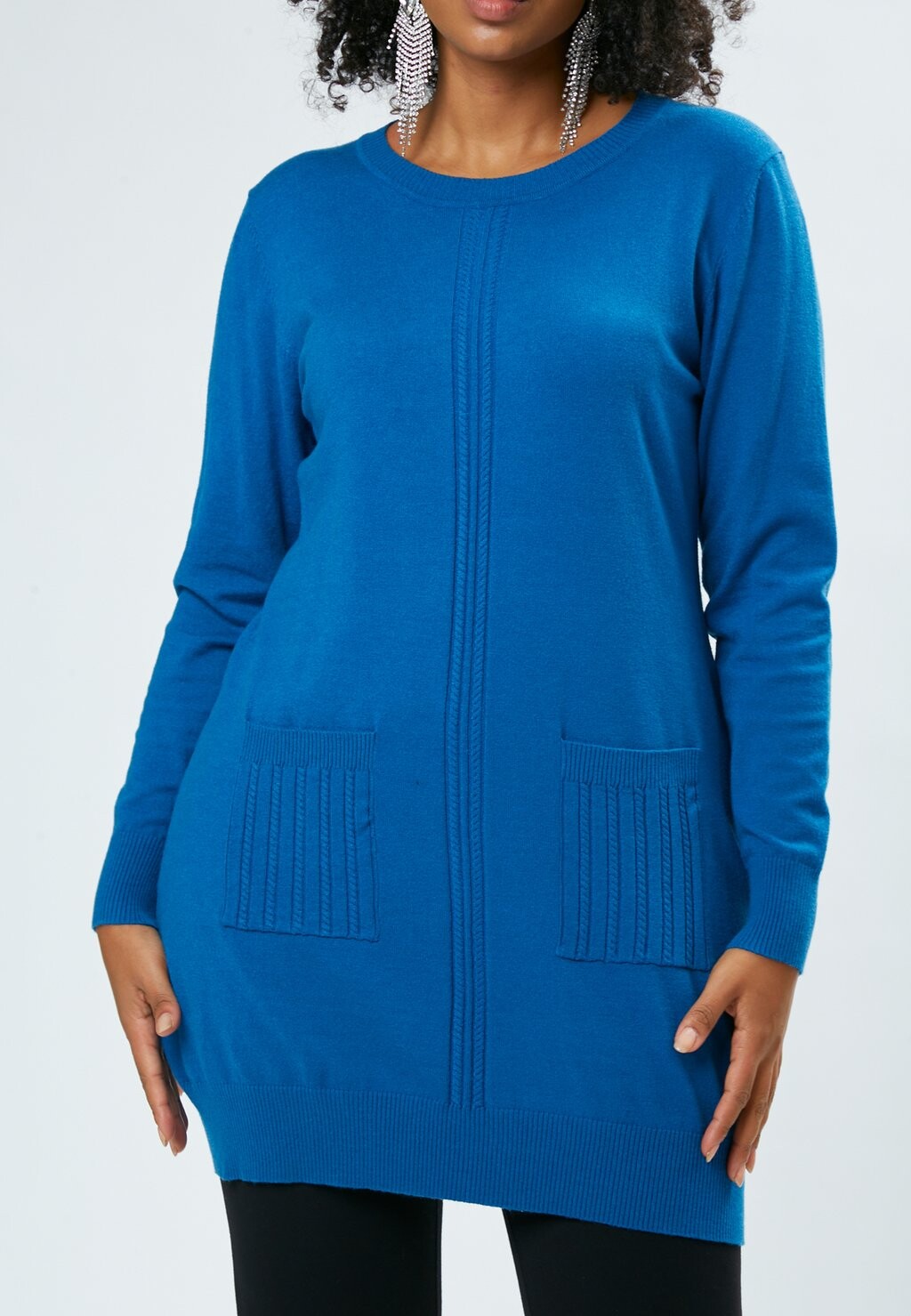 

Джемпер FRONT POCKETS Maison Form'elle, синий