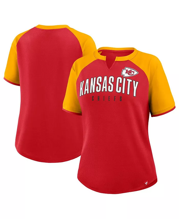 

Женская красно-золотая футболка Kansas City Chiefs Height Advantage Fanatics