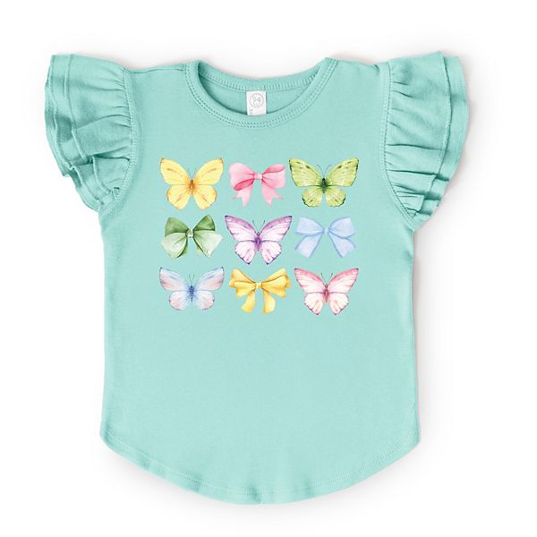 

Футболка с рукавами-бабочками The Juniper Shop, Seafoam