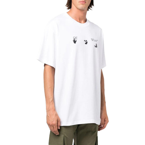 Футболка OFF-WHITE SS22 Logo Printing Short Sleeve Loose Fit White T-Shirt, белый — фото 4