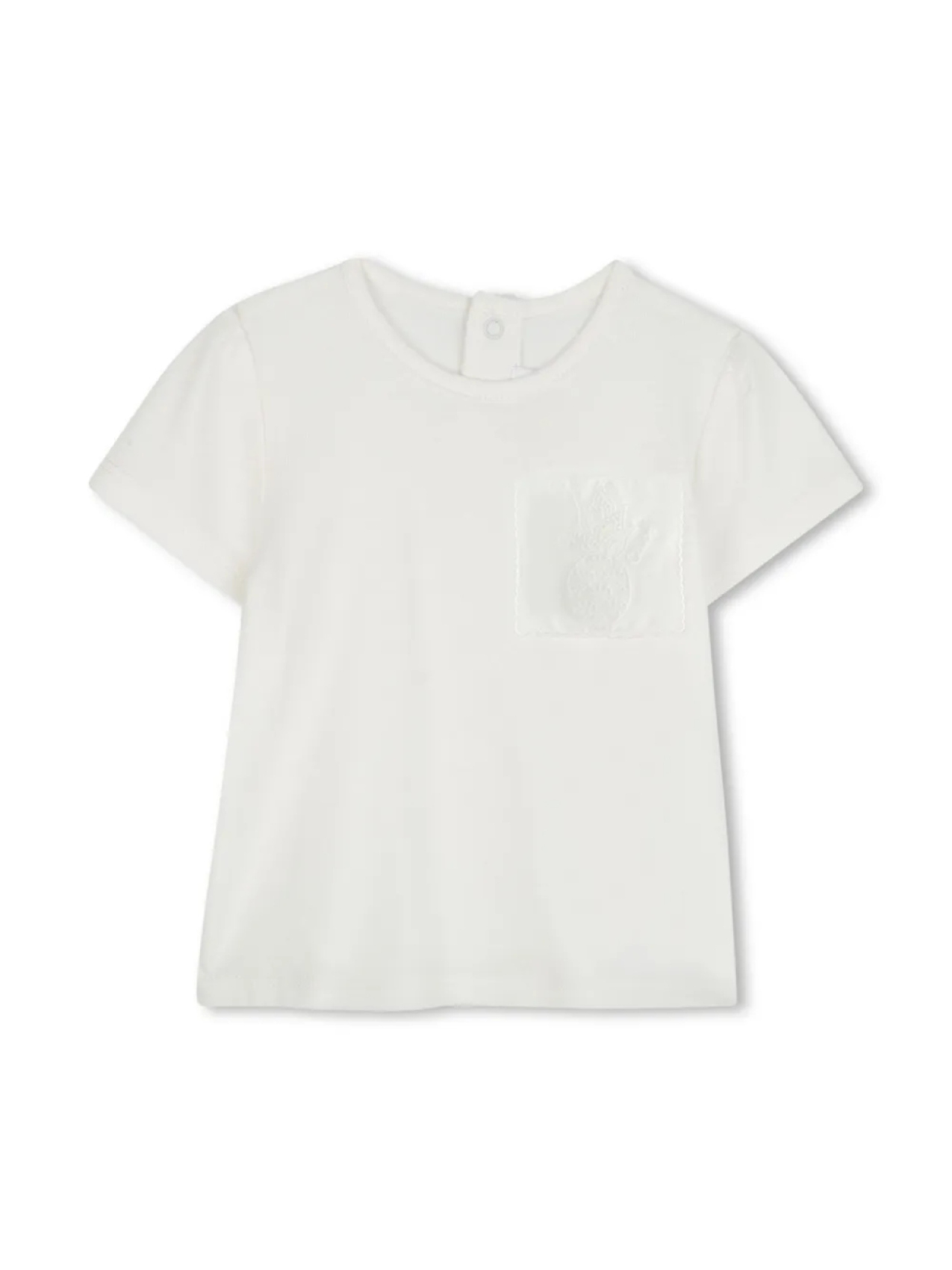 Chloé Kids комплект из футболки и шорт, белый — фото 3