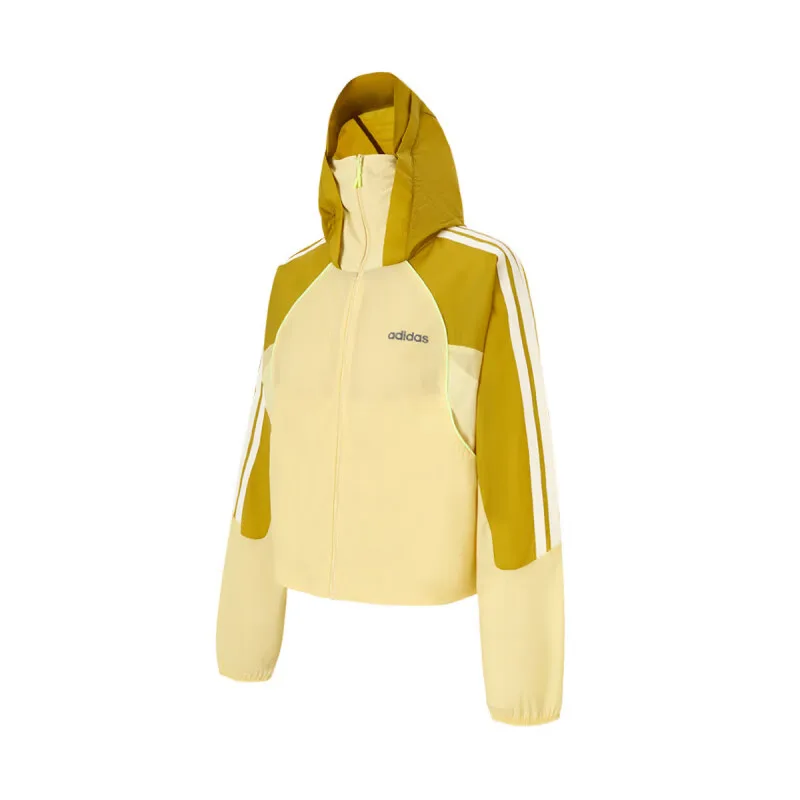 Adidas Женская желтая худи с капюшоном