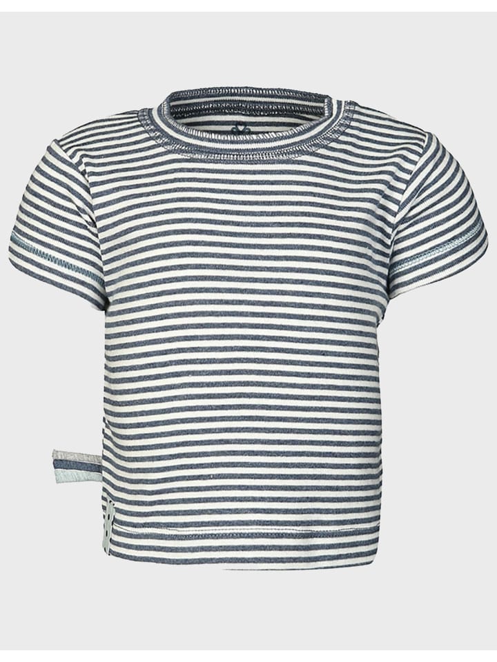 

Футболка с короткими рукавами для малышей цвета индиго и меланжа OrganicEra