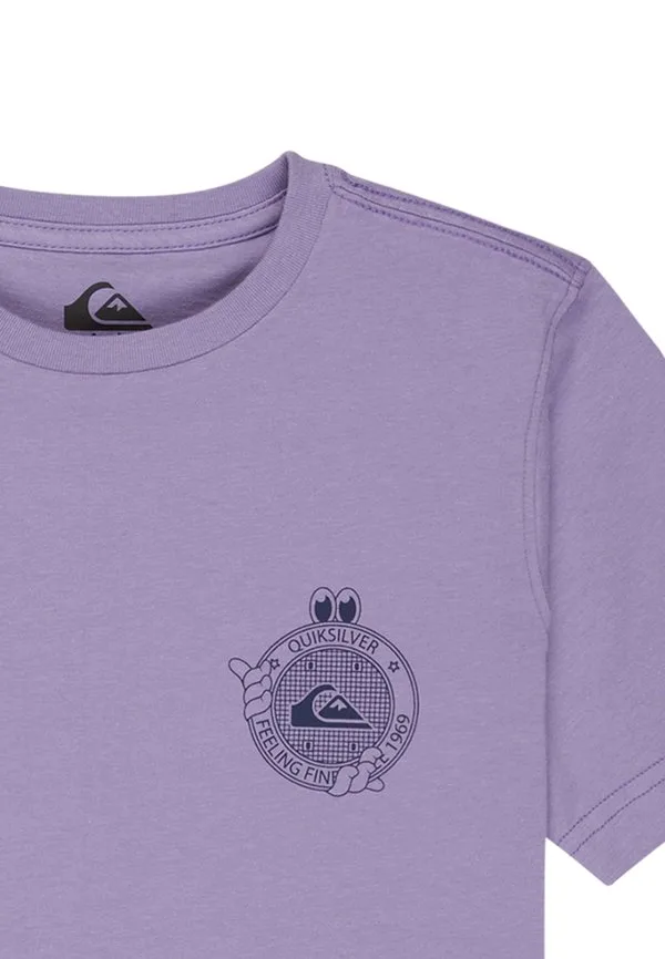 Футболка с принтом street echo ss (kvj0) Quiksilver, Purple — фото 3