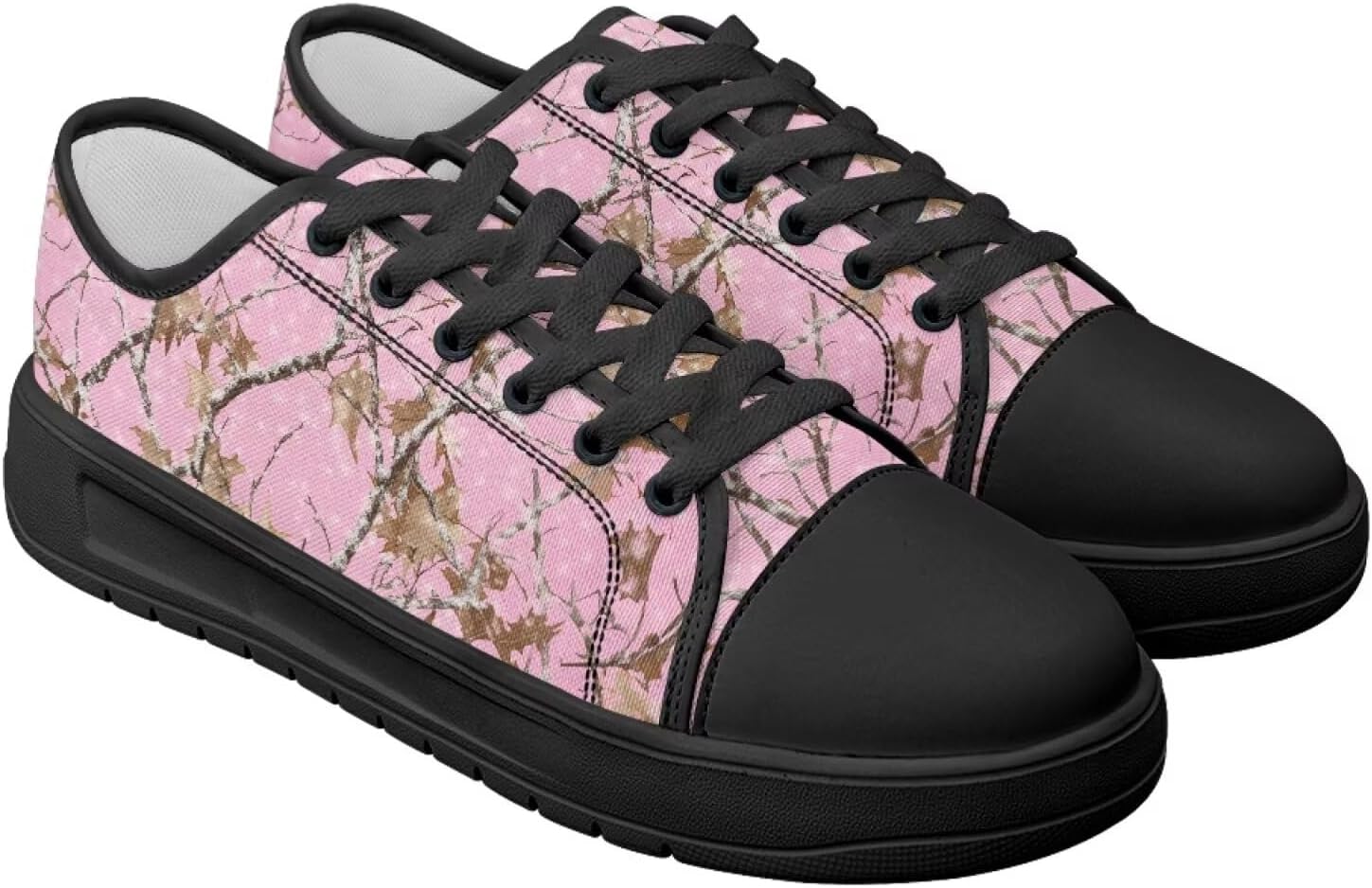 

Кеды Canvar для женщин и мужчин, со шнуровкой, низкие, на платформе, для ходьбы, походов и бега Estailounic, розовый