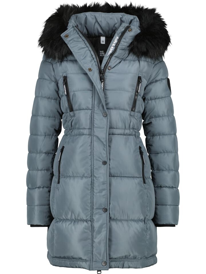 

Пуховик alife and kickin, цвет basalt