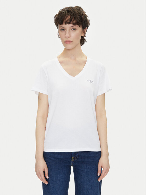 

Футболка обычного кроя Macy PL506051 Pepe Jeans, белый