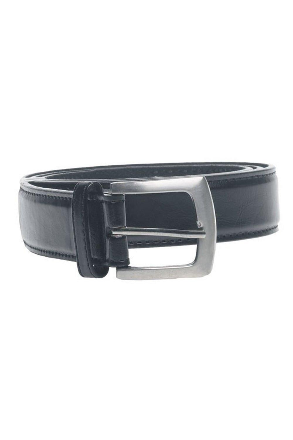 

D555 Lewis Kingsize однотонный кожаный ремень Duke Clothing, черный