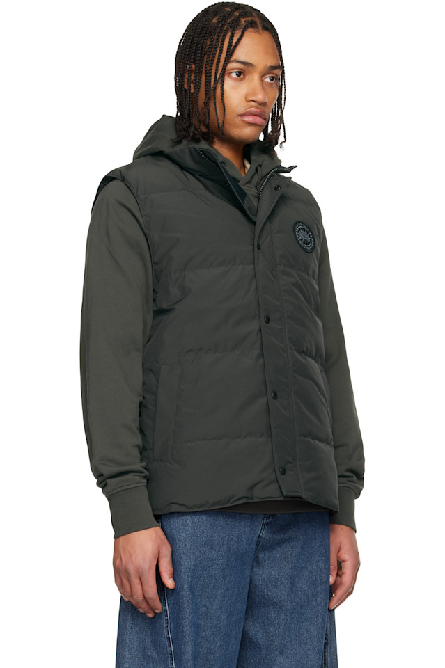 Canada Goose Пуховый жилет Gray 'black label' Garson — фото 2