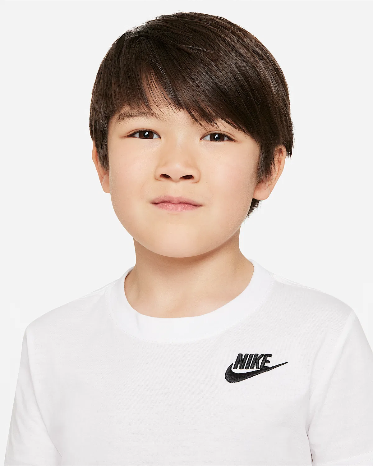 Детская футболка Nike Sportswear с вышивкой Futura, White — фото 3