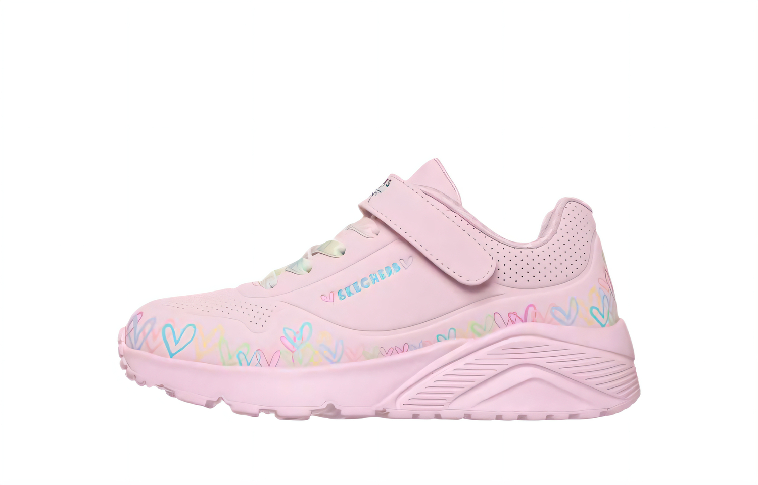 

Skechers Kids JGoldcrown x UNO амортизирующие и дышащие низкие детские повседневные кроссовки light pink