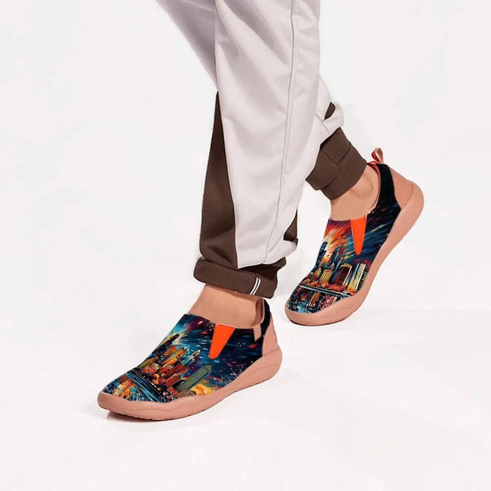 Тапки повседневные Art Painted Slip On Loafers, Чикаго-03 Solepulse — фото 2