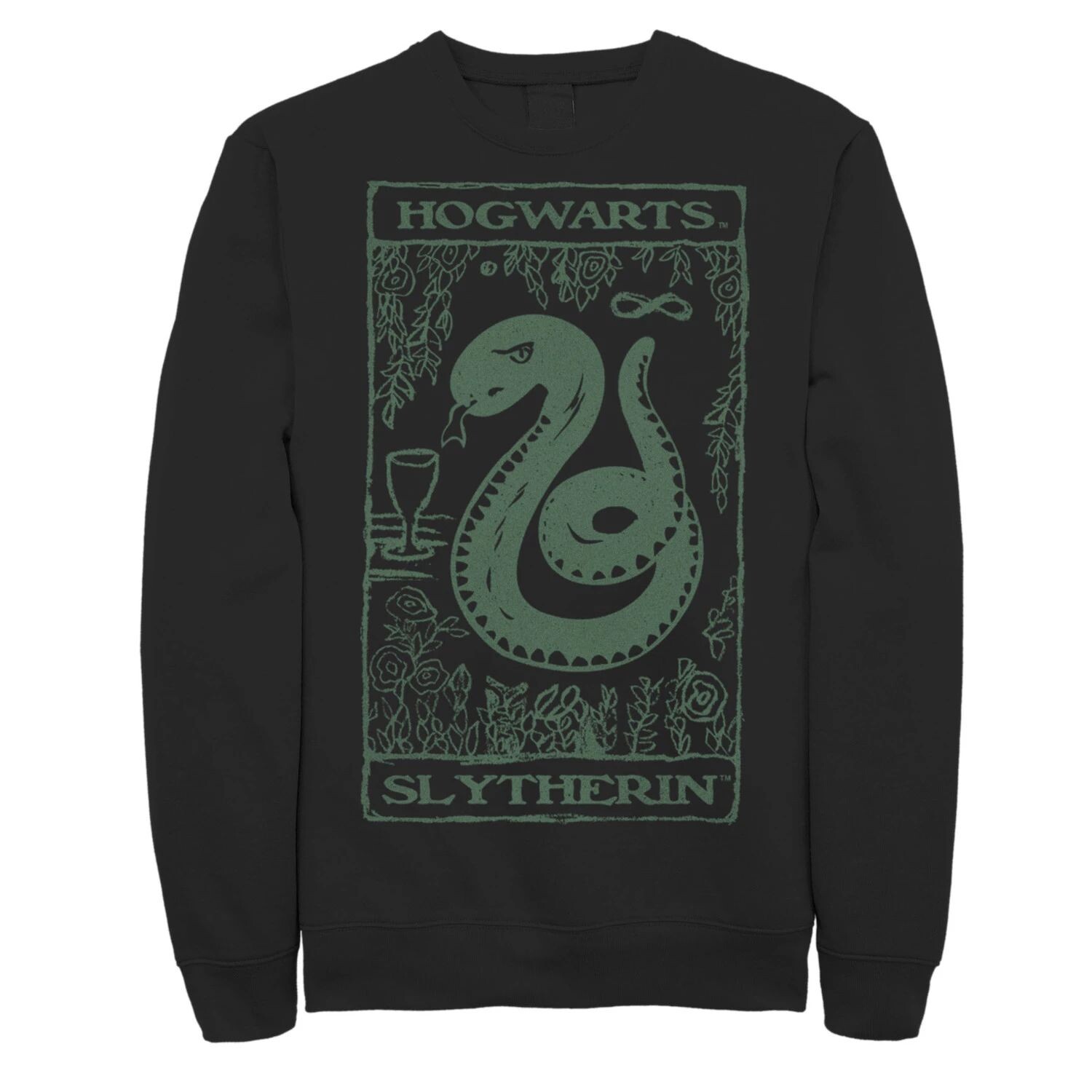 

Мужская толстовка с винтажным плакатом «Гарри Поттер Слизерин» Harry Potter