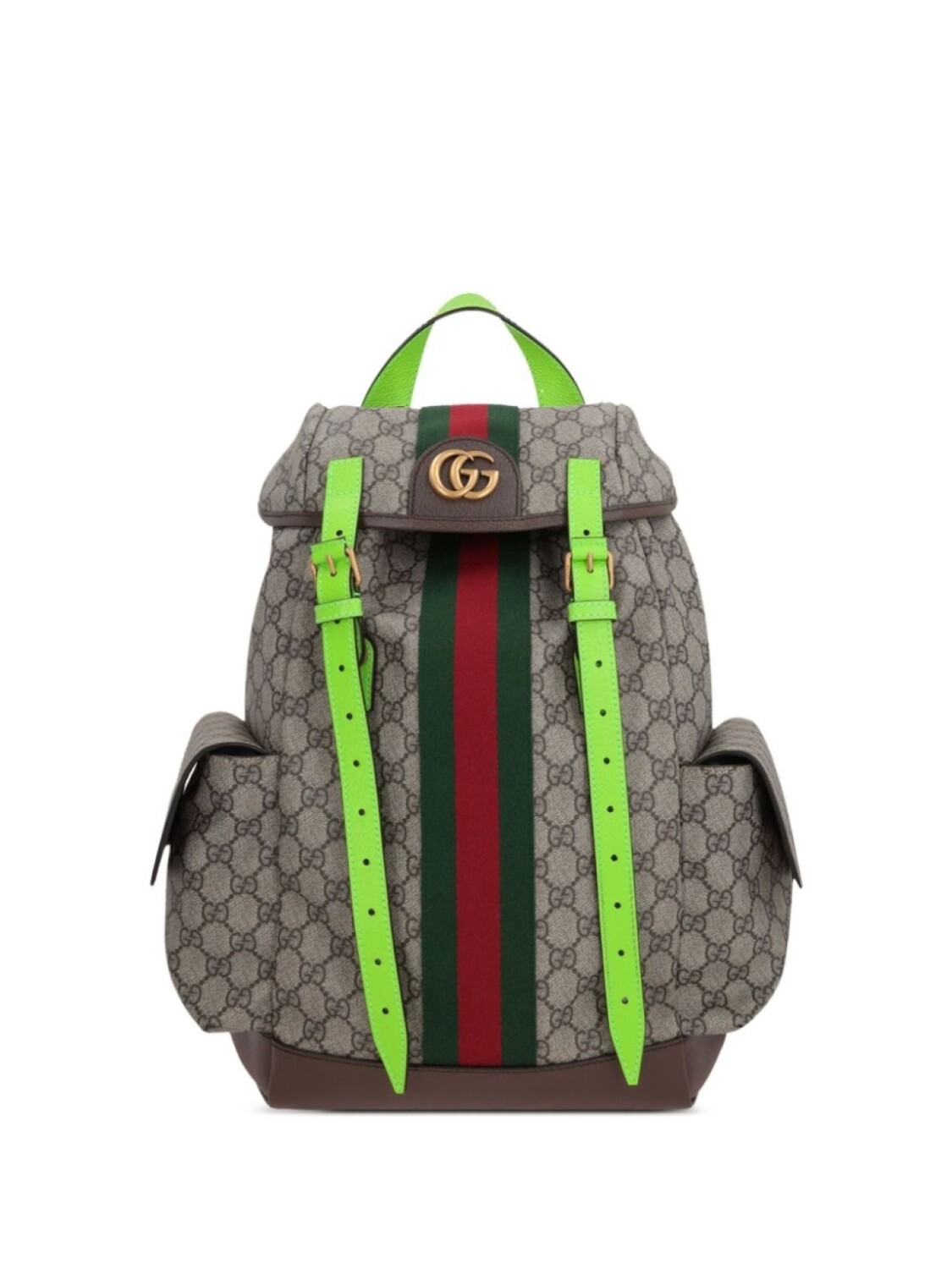 

Gucci рюкзак Ophidia GG среднего размера, коричневый