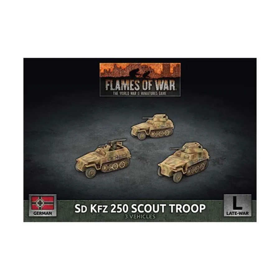 

Разведывательный отряд Sd Kfz 250, Flames of War - WWII - German - Artillery, AA, AT & AFV's (4th Edition)