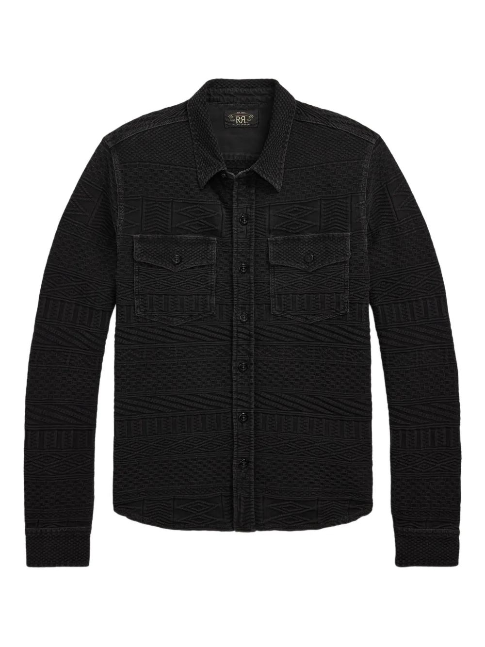 

Жаккардовая рубашка Julius с узором Ralph Lauren RRL, черный