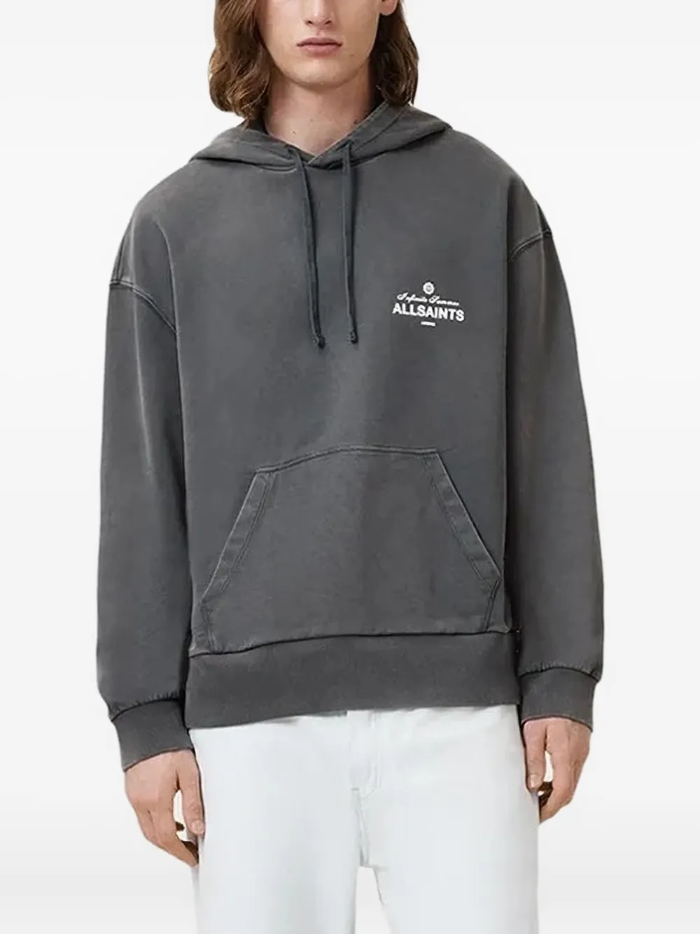 

Худи с логотипом AllSaints, серый