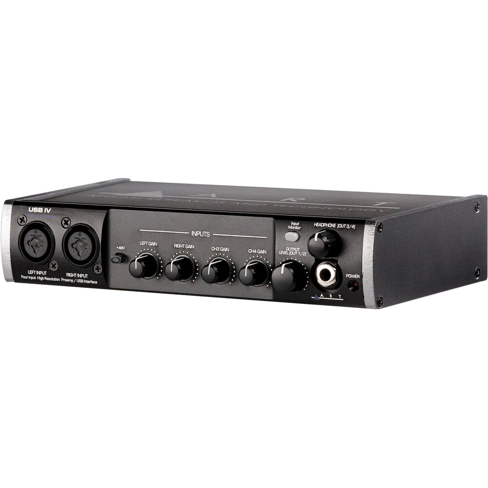 

ART USB IV USB-аудио/MIDI-интерфейс с 4 входами и 4 выходами