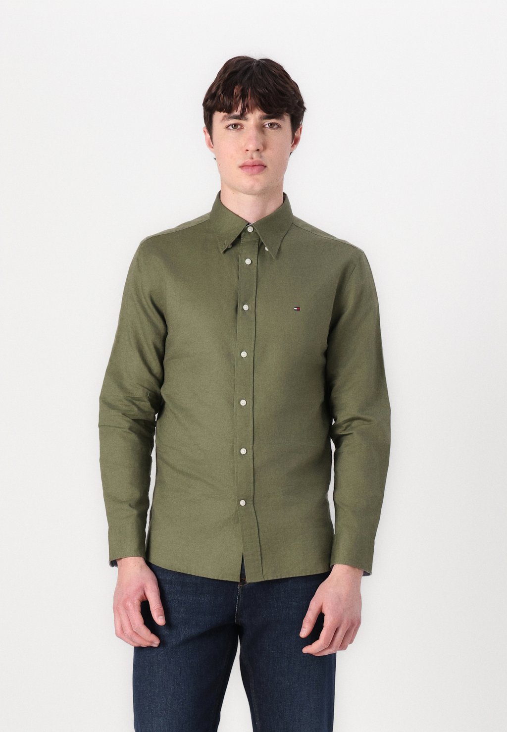 

Рубашка BLEND SOLID SHIRT Tommy Hilfiger, темно-зеленый