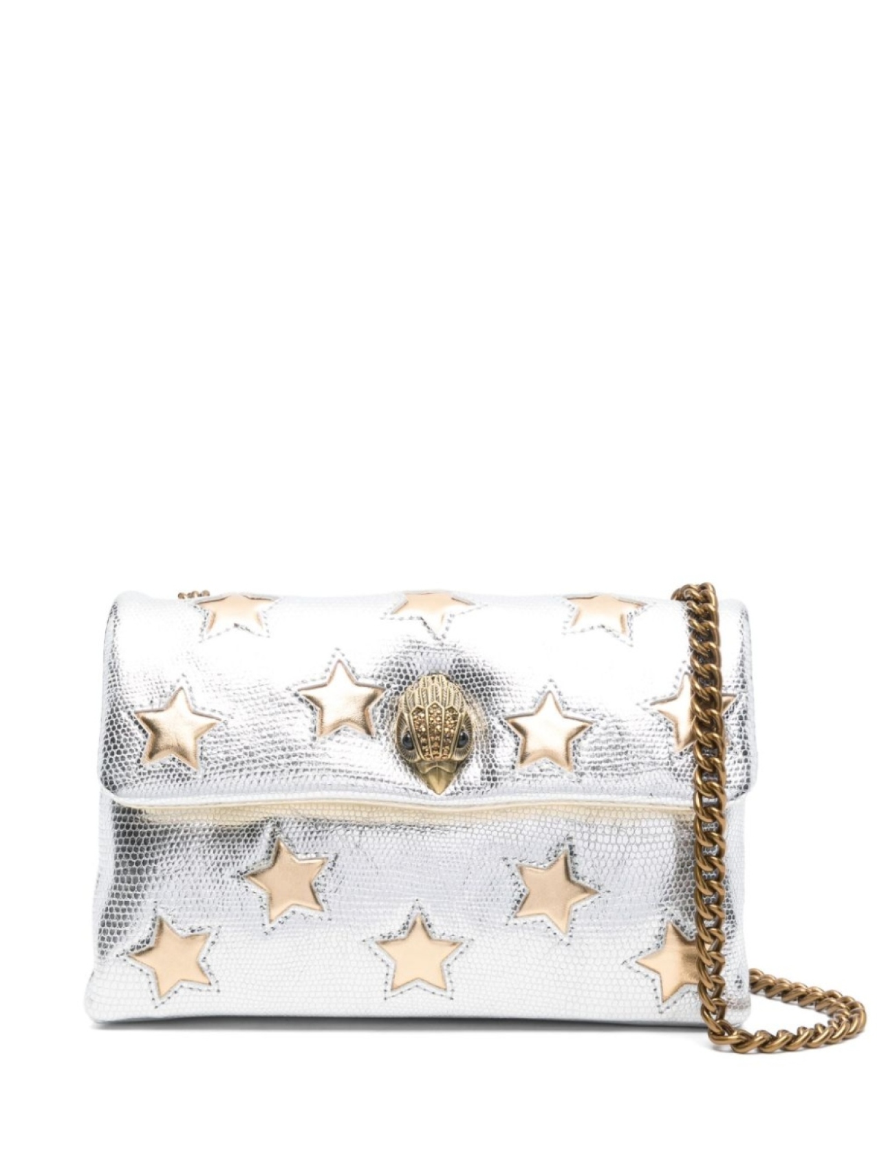

Kurt Geiger London сумка через плечо Kensington Star среднего размера, серебряный, Серебристый, Kurt Geiger London сумка через плечо Kensington Star среднего размера, серебряный