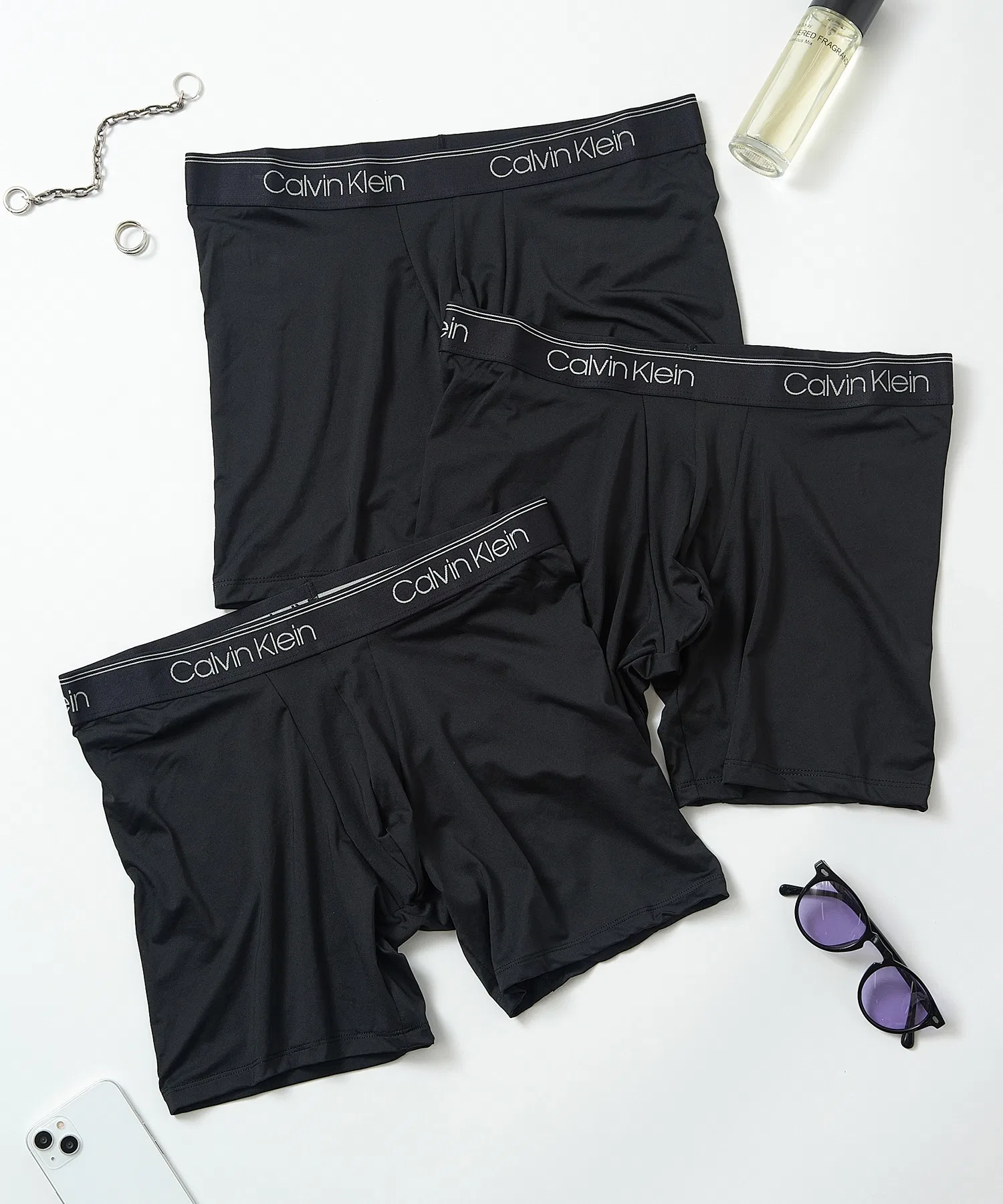 【Calvin Klein】Хлопковые трусы, комплект из 3 штук, NB2570A