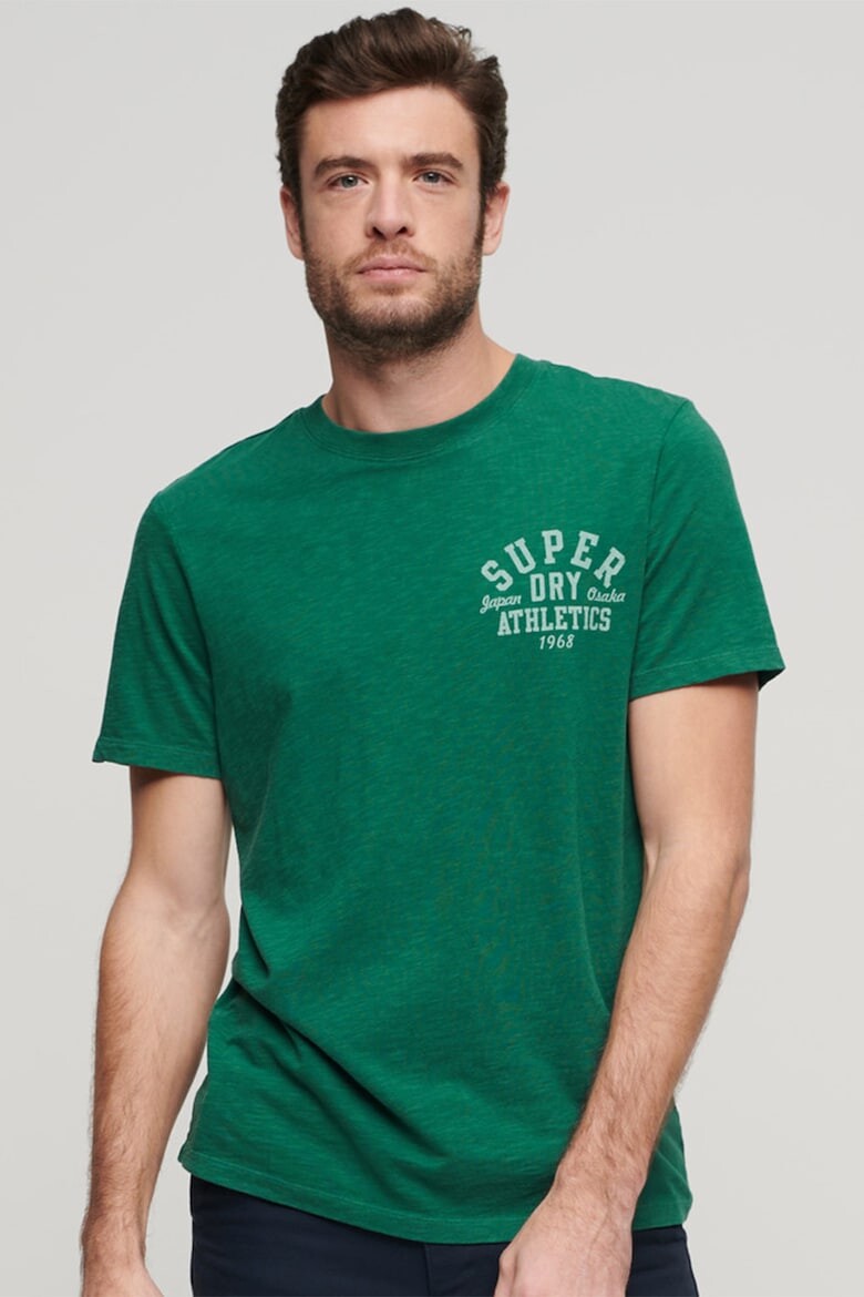 

Футболка с логотипом Athletic College Superdry, зеленый