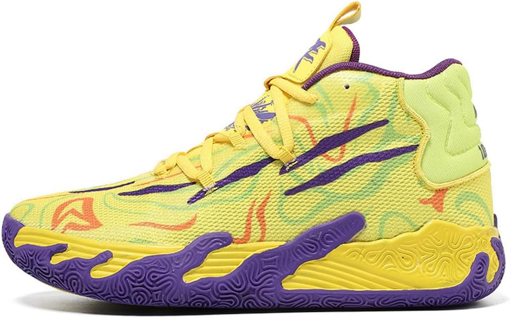 

Баскетбольные кроссовки Lavagrip Swzec, желтый/фиолетовый