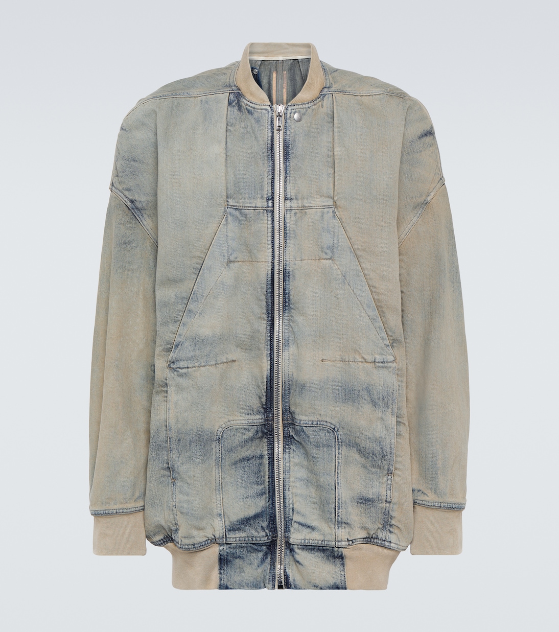 

Джинсовая куртка Sphinx Jumbo из окрашенной ткани Rick Owens, Sky