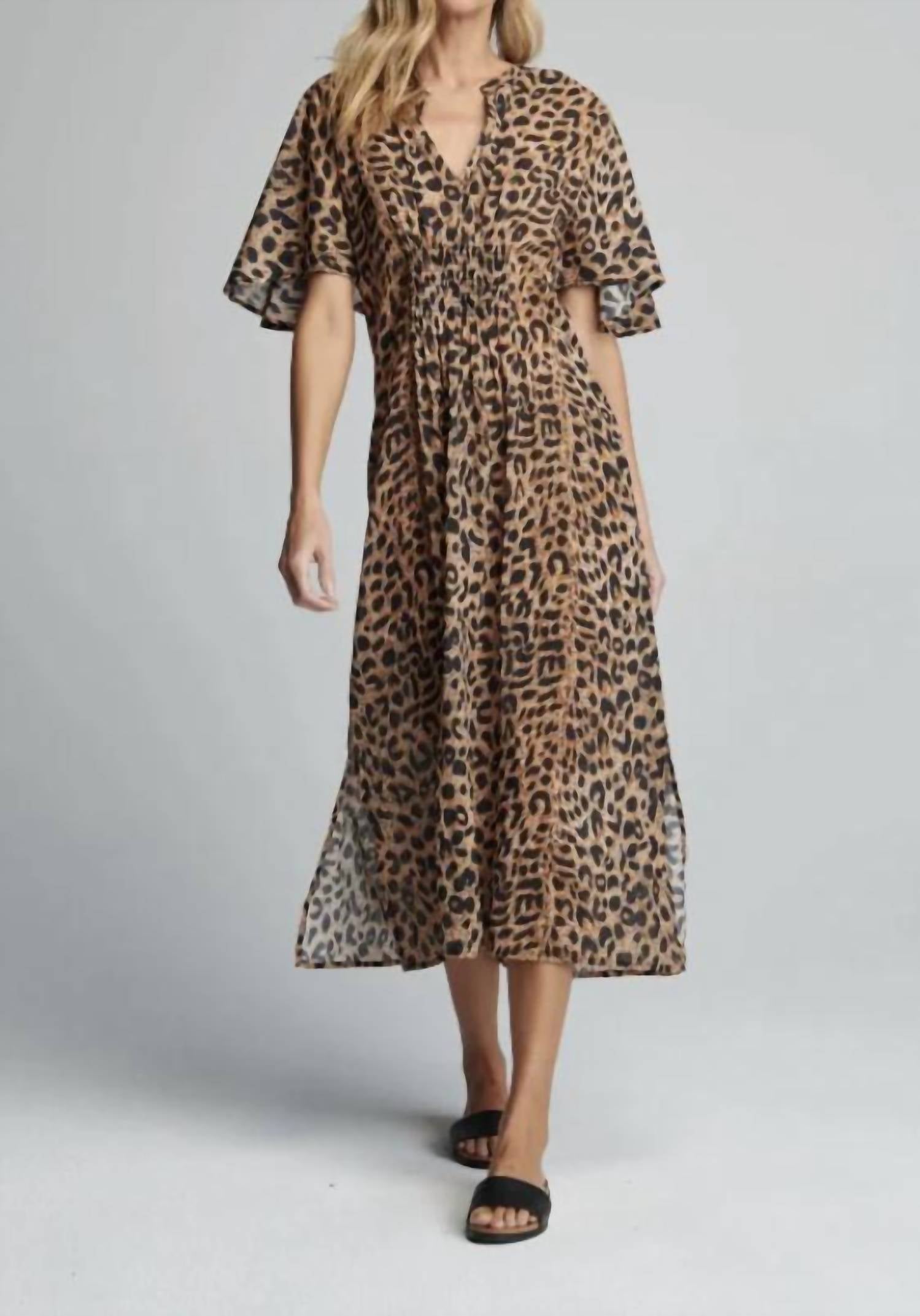 

Платье Clark Caftan с принтом гепарда sundays, цвет cheetah print