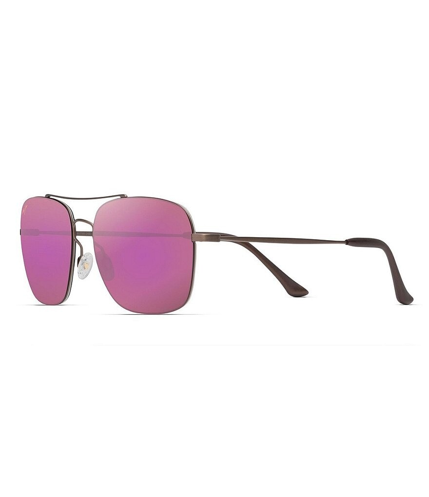 

Солнцезащитные очки-авиаторы Maui Jim Lava Tube PolarizedPlus2 57 мм, розовый