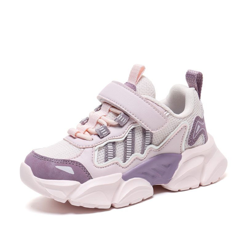 

Детские повседневные нескользящие амортизирующие износостойкие упругие дышащие кроссовки Kids' Binary, красный