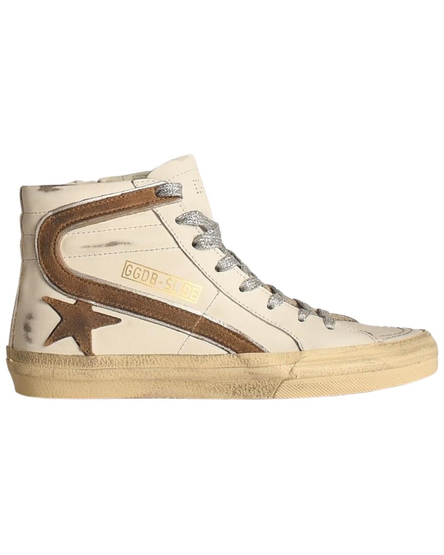 Кроссовки Golden Goose Slide из кожи