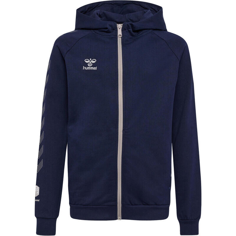 

Hmlmove Grid Hoodie унисекс, детская мультиспортивная толстовка на молнии HUMMEL, цвет blau