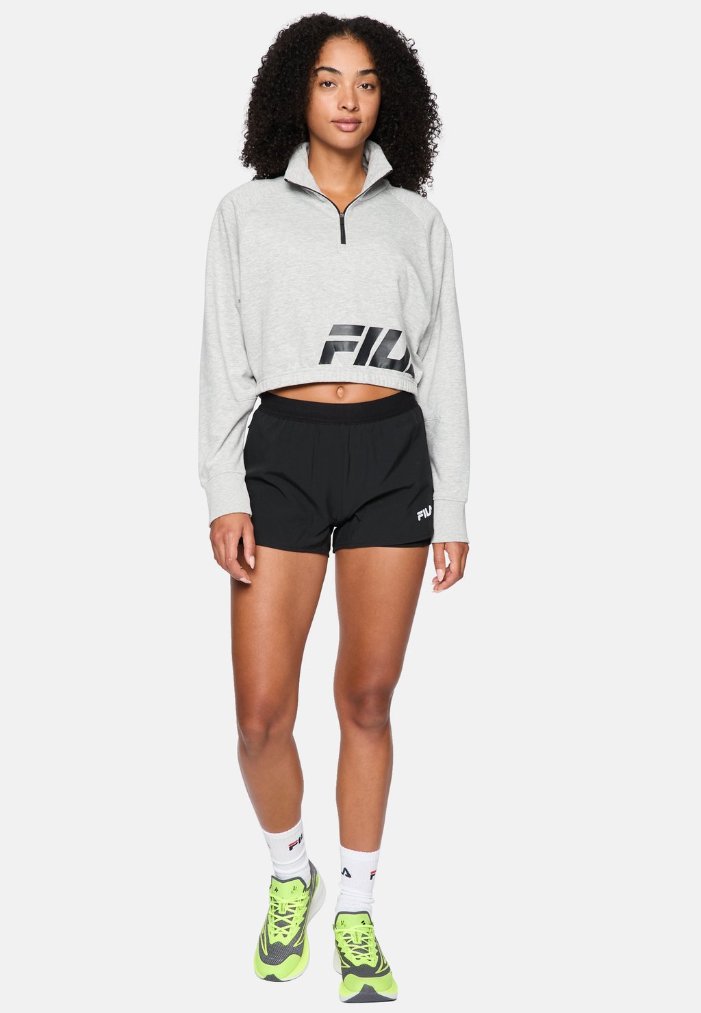 

Топ с длинными рукавами Fila, серый